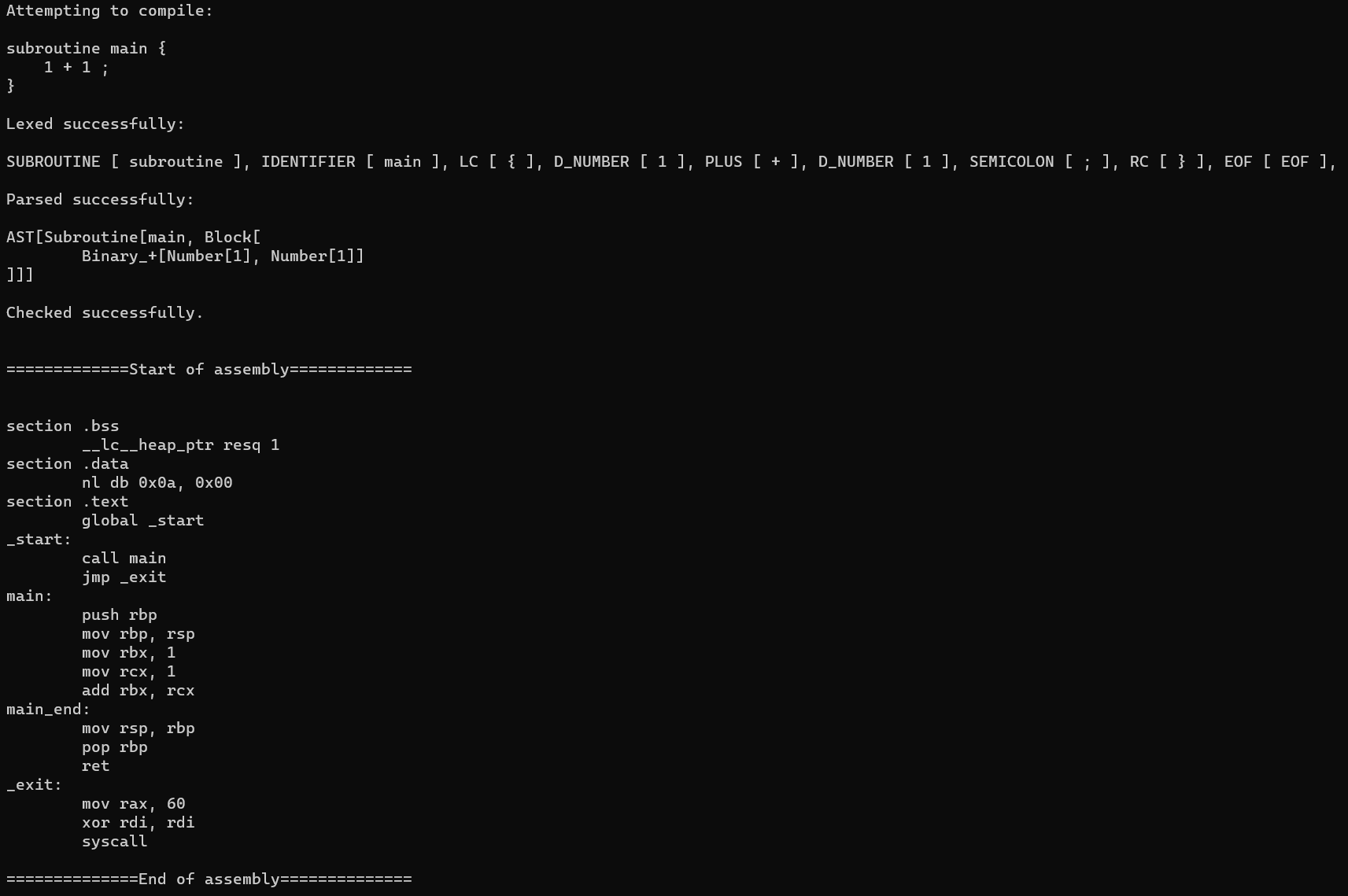 compiled